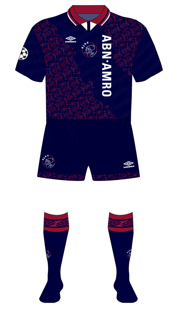 ajax 1995 away shirt