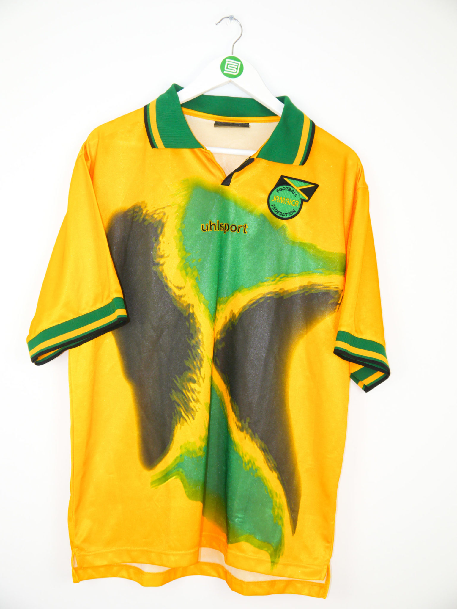 200204 Jamaica home jersey L/XL • RB Classic Soccer Jerseys