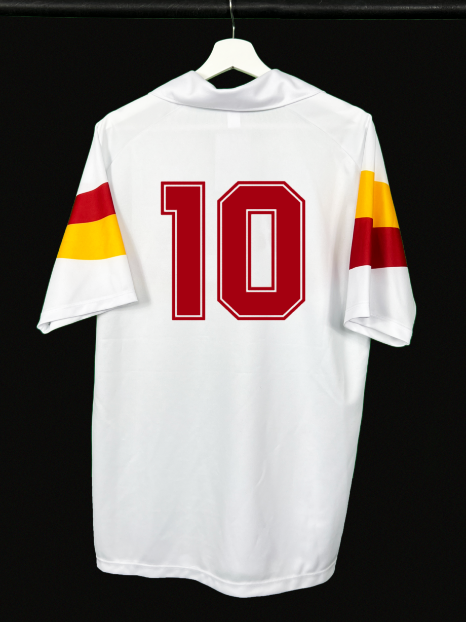1990-91 Roma 'NR - Nicola Raccuglia' away jersey (#10 GIANNINI)