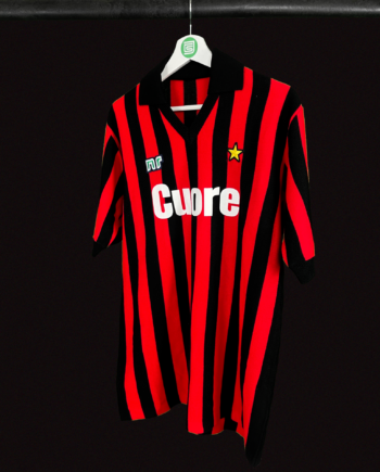 Vtg 90s A.C MILAN T-Shirt Football Soccer Fan Club Italy Associazione Calcio 1899 Serie A Classics Jersey Kit Tops Tee Authentic Sz M