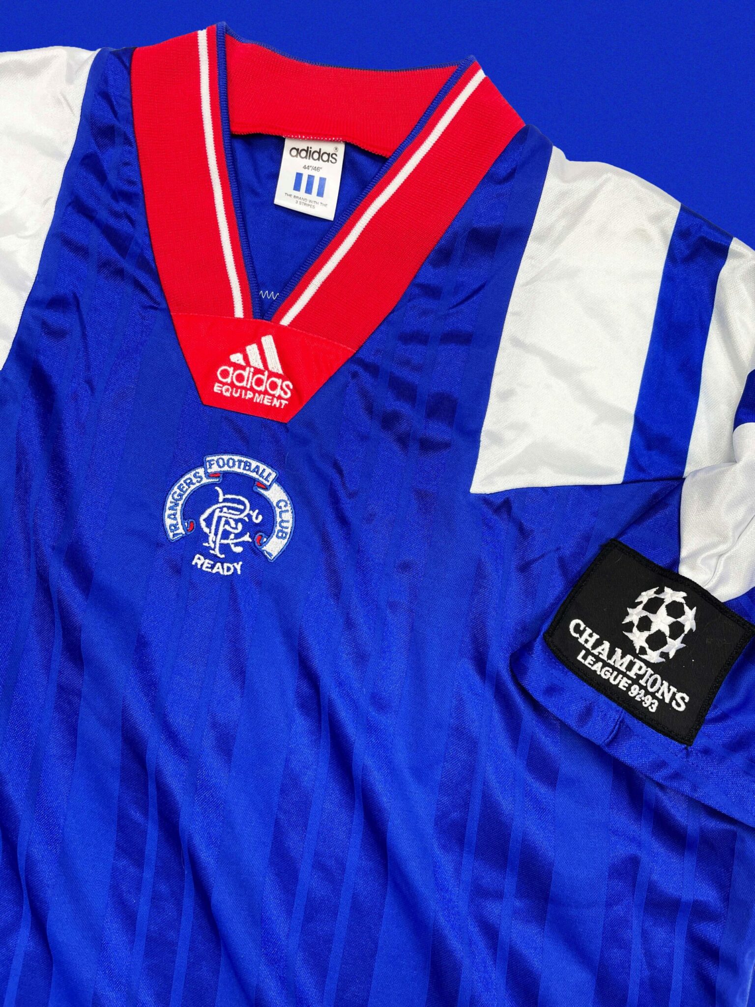 RANGERS 1992/94 PLAYER ISSUE LONG SLEEVE SHIRT - ADIDAS - SIZE XL