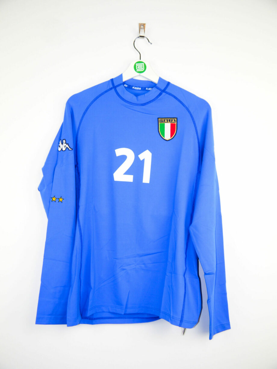 2000-2002 Italy *MATCH ISSUE* BNWT home jersey (#21 DELVECCHIO) - L/XL
