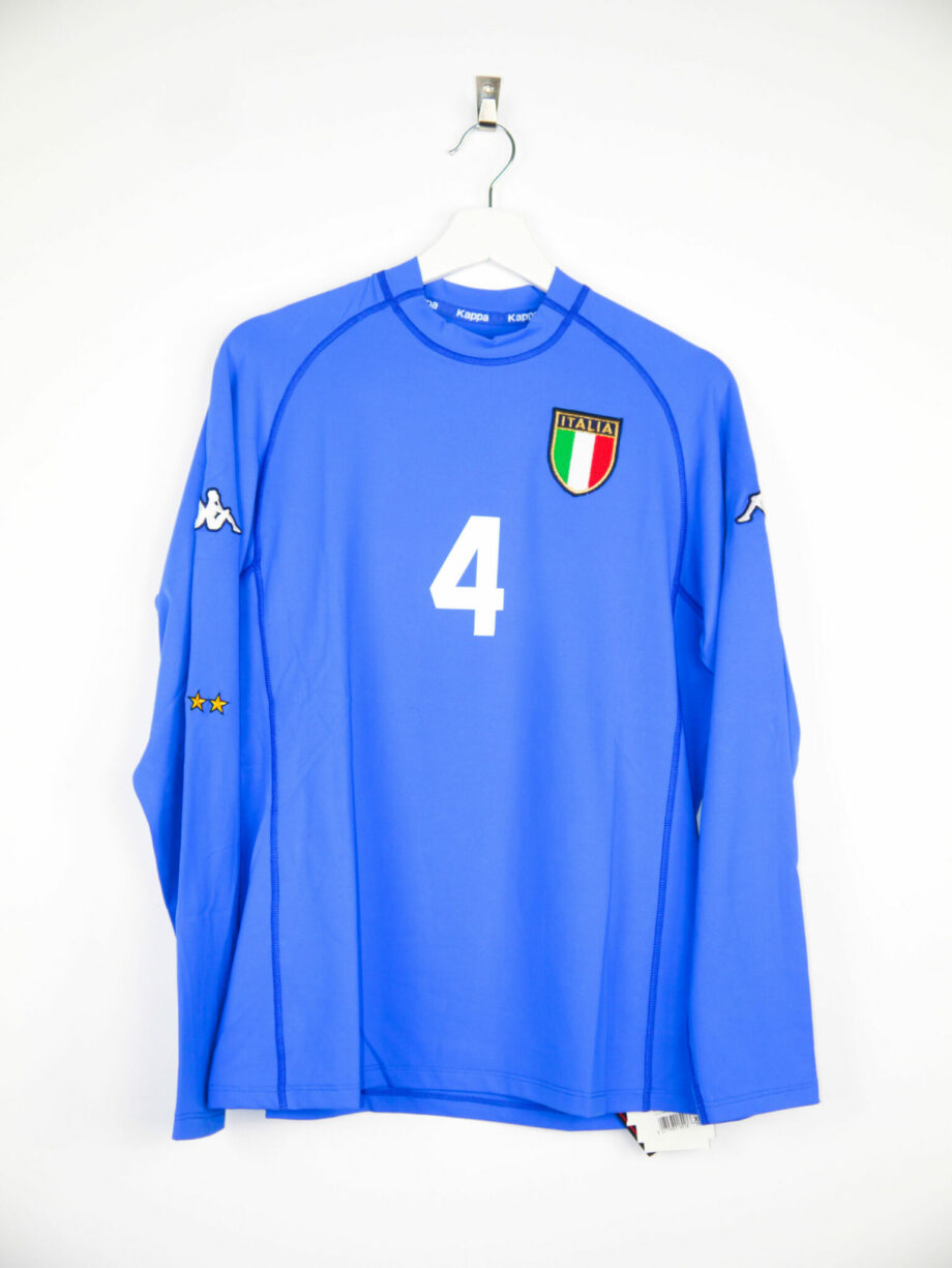 2000-2002 Italy *MATCH ISSUE* BNWT home jersey (#4 ALBERTINI) - L/XL
