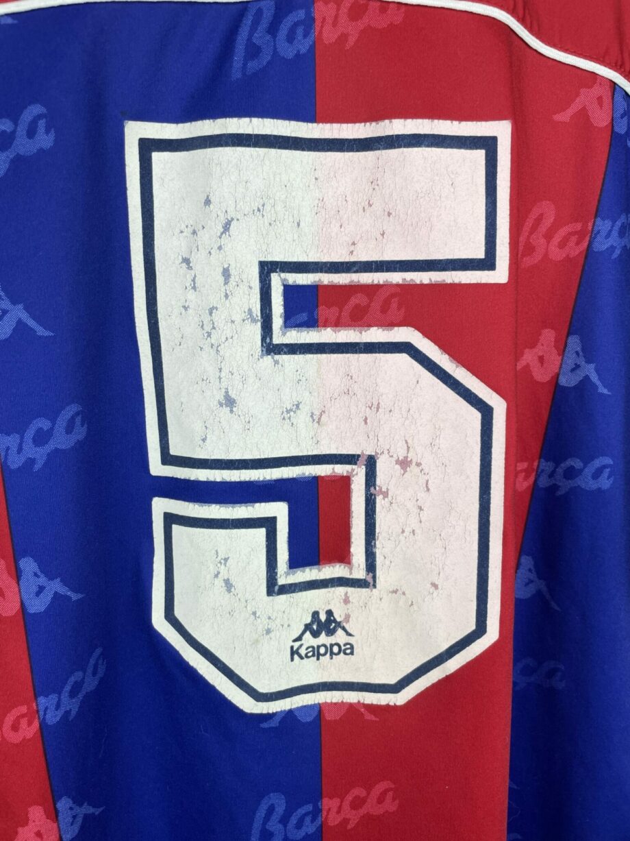 1992-95 FC Barcelona *MATCH WORN* home jersey (#5 NADAL) - XL