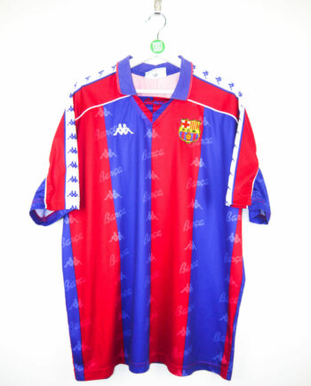 1996-97 FC Barcelona *PLAYER ISSUE* home jersey (#25 DE LA PEÑA