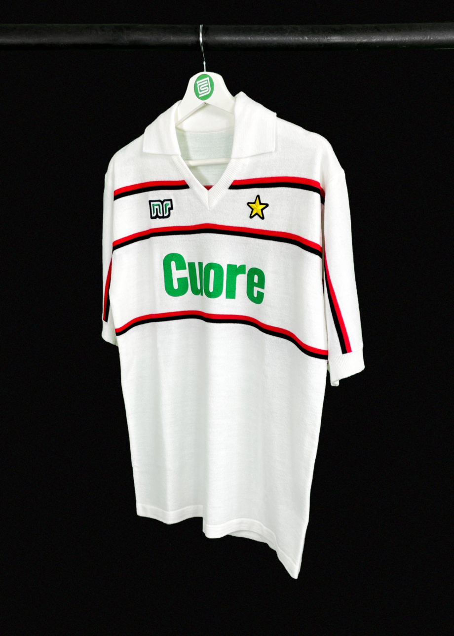 1983-84 Milan 'NR - Nicola Raccuglia' away jersey (#6 BARESI)
