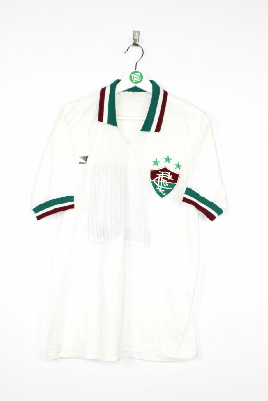 1985 Fluminense *MATCH WORN* home jersey (#10 ASSIS) - M/L