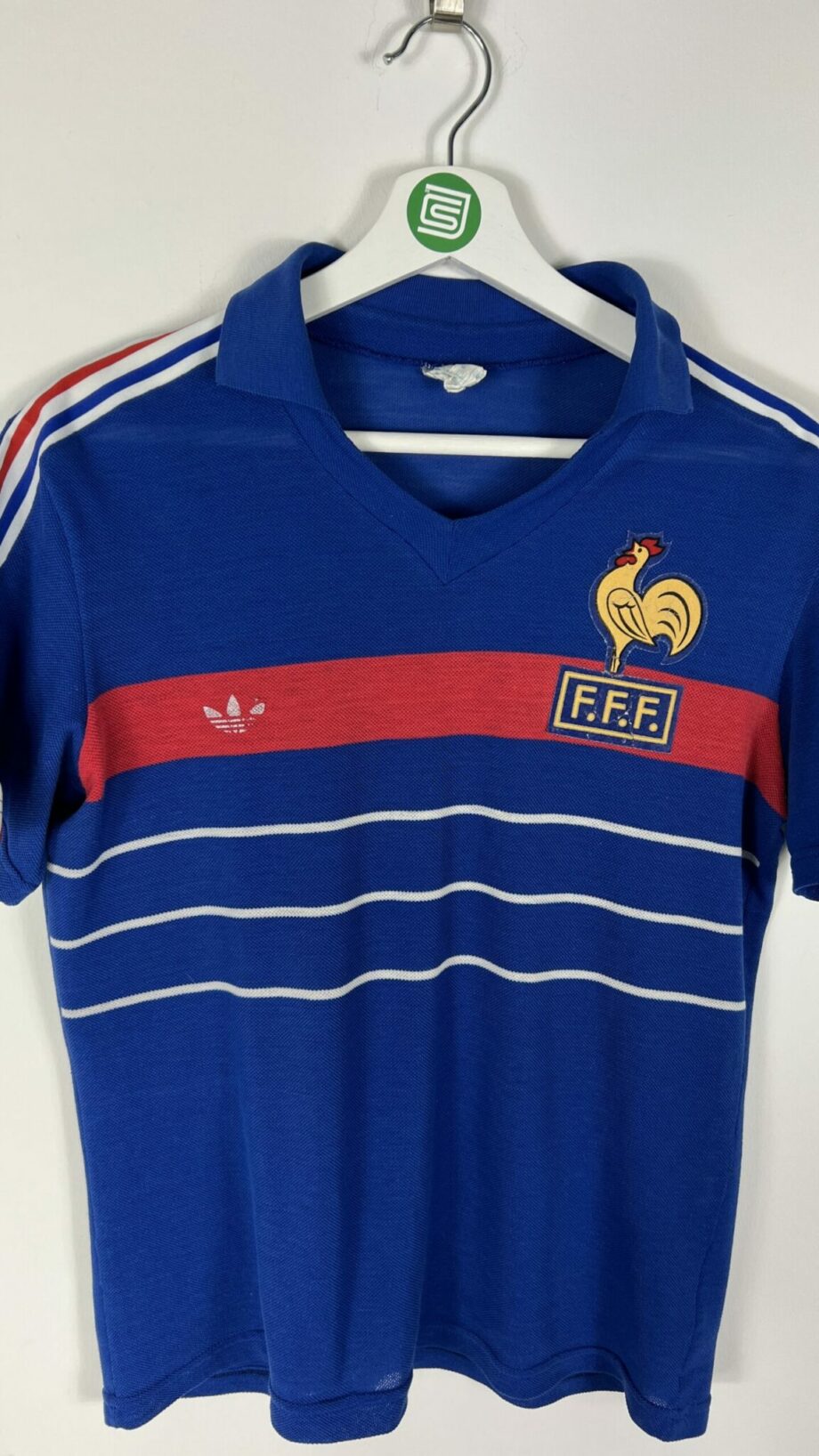 1984 France U21 *MATCH WORN* home jersey (#14) - M