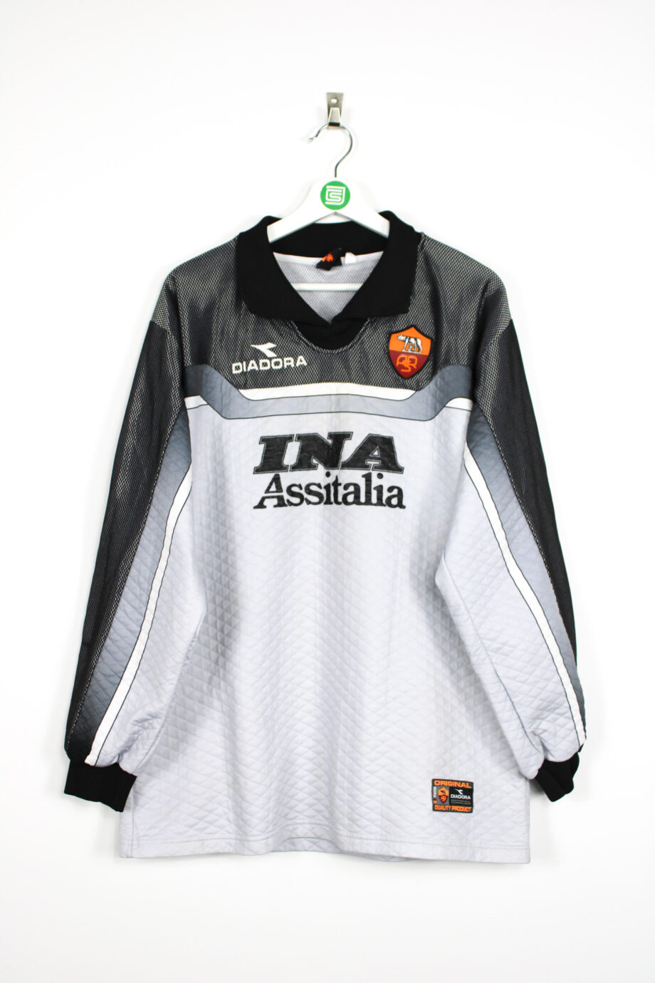 1999-00 AS Roma *MATCH ISSUE* GK jersey (#12) - XL