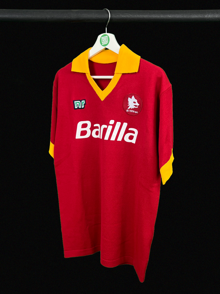 1987-88 Roma 'NR - Nicola Raccuglia' home jersey (#7 CONTI)