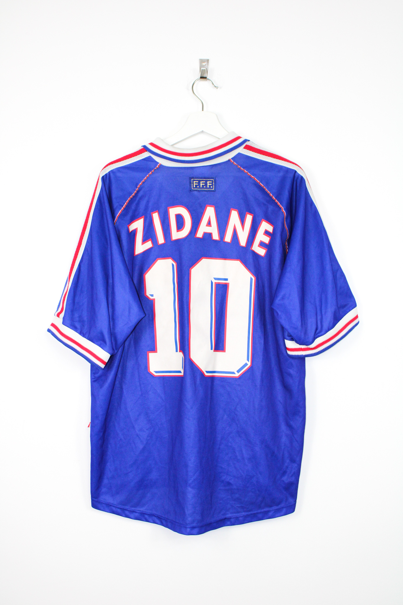 1998-00 France home jersey (#10 ZIDANE) - XL • RB - Classic Soccer Jerseys