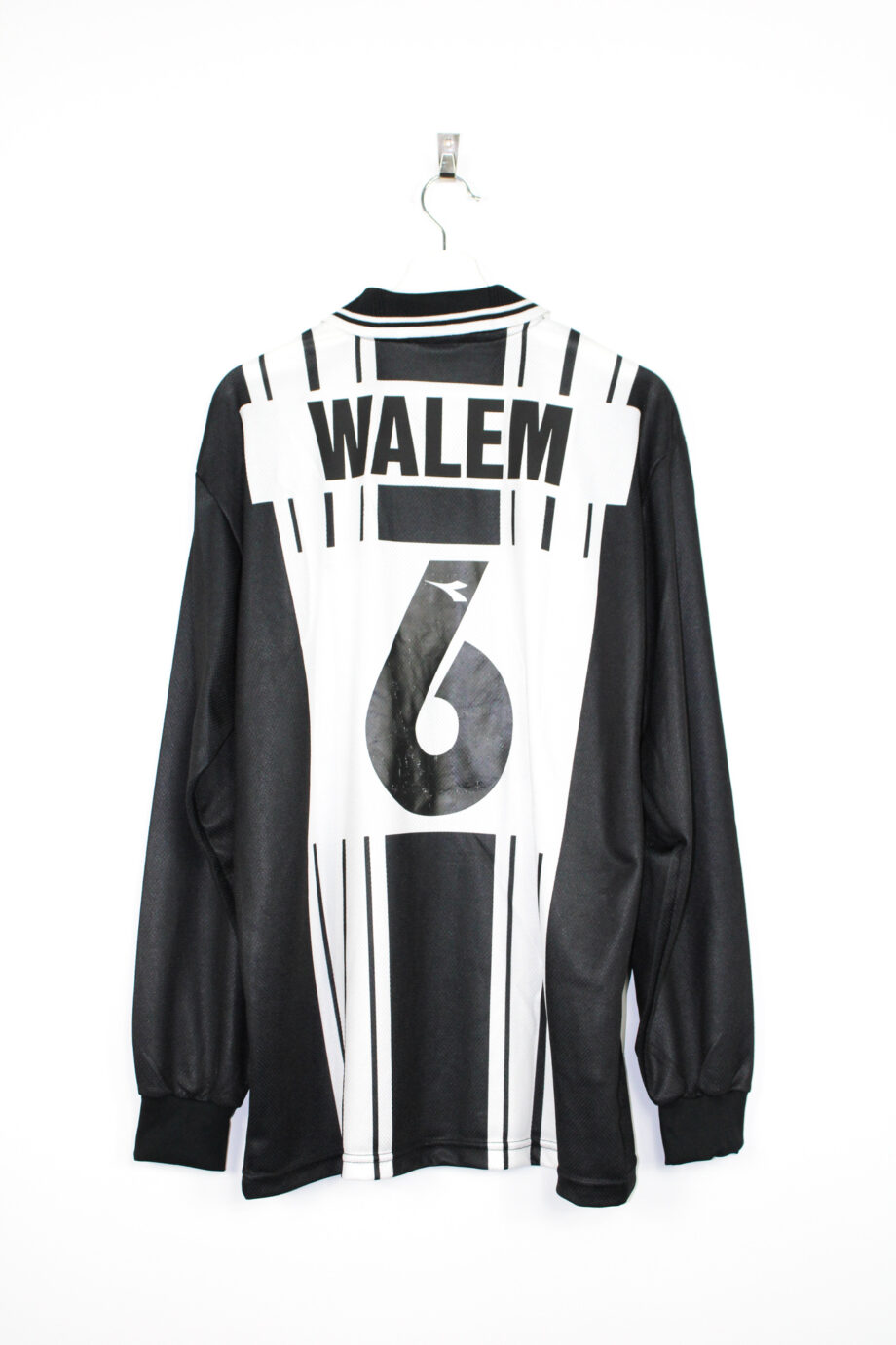 1998-99 Udinese *MATCH ISSUE*  L/S home jersey(#6 WALEM) - XL