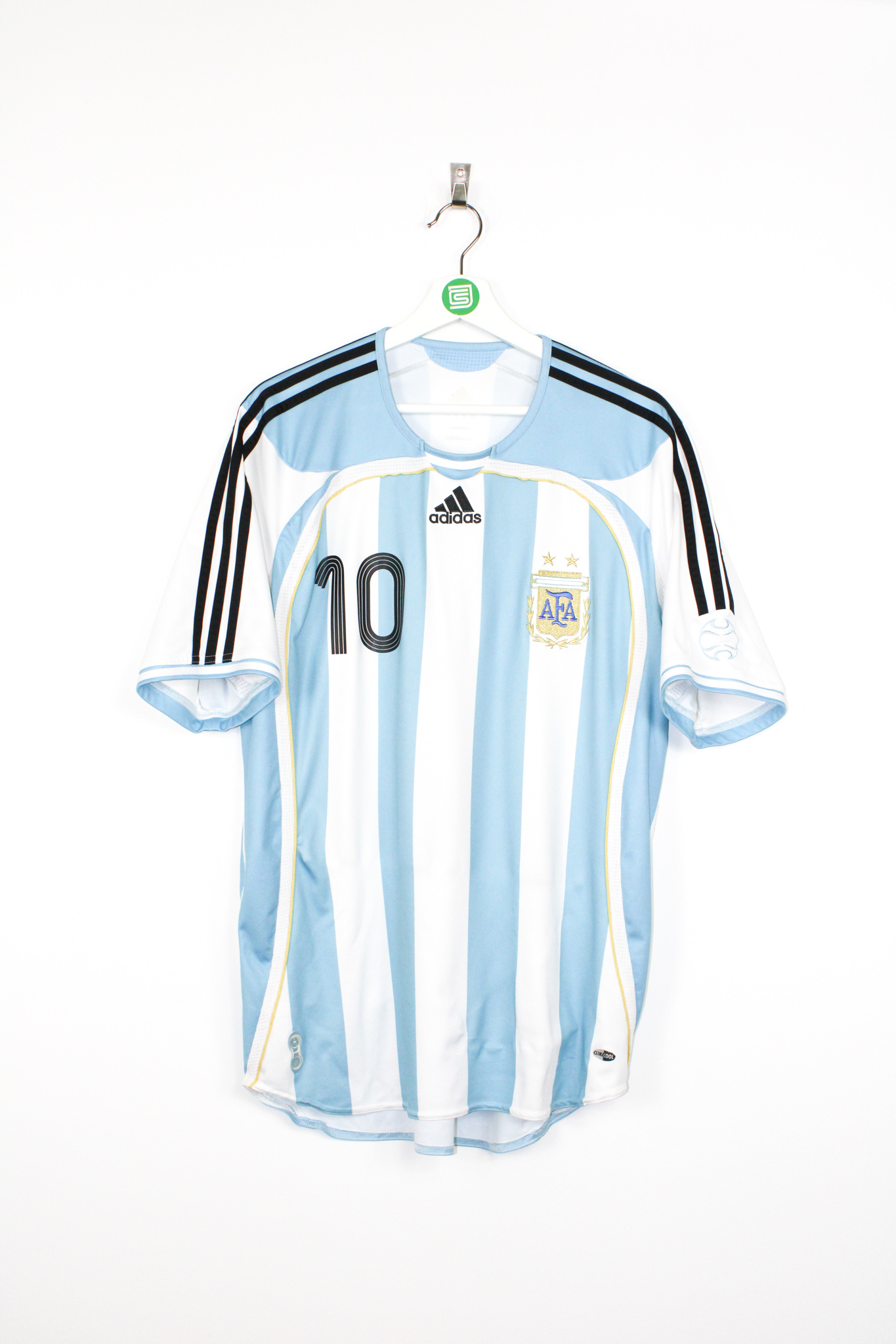 ARGENTINE Maillot 2006 2007 Riquelme N°10 Home Replica AFA World Cup  Argentina Foot Homme - Gabba Vintage