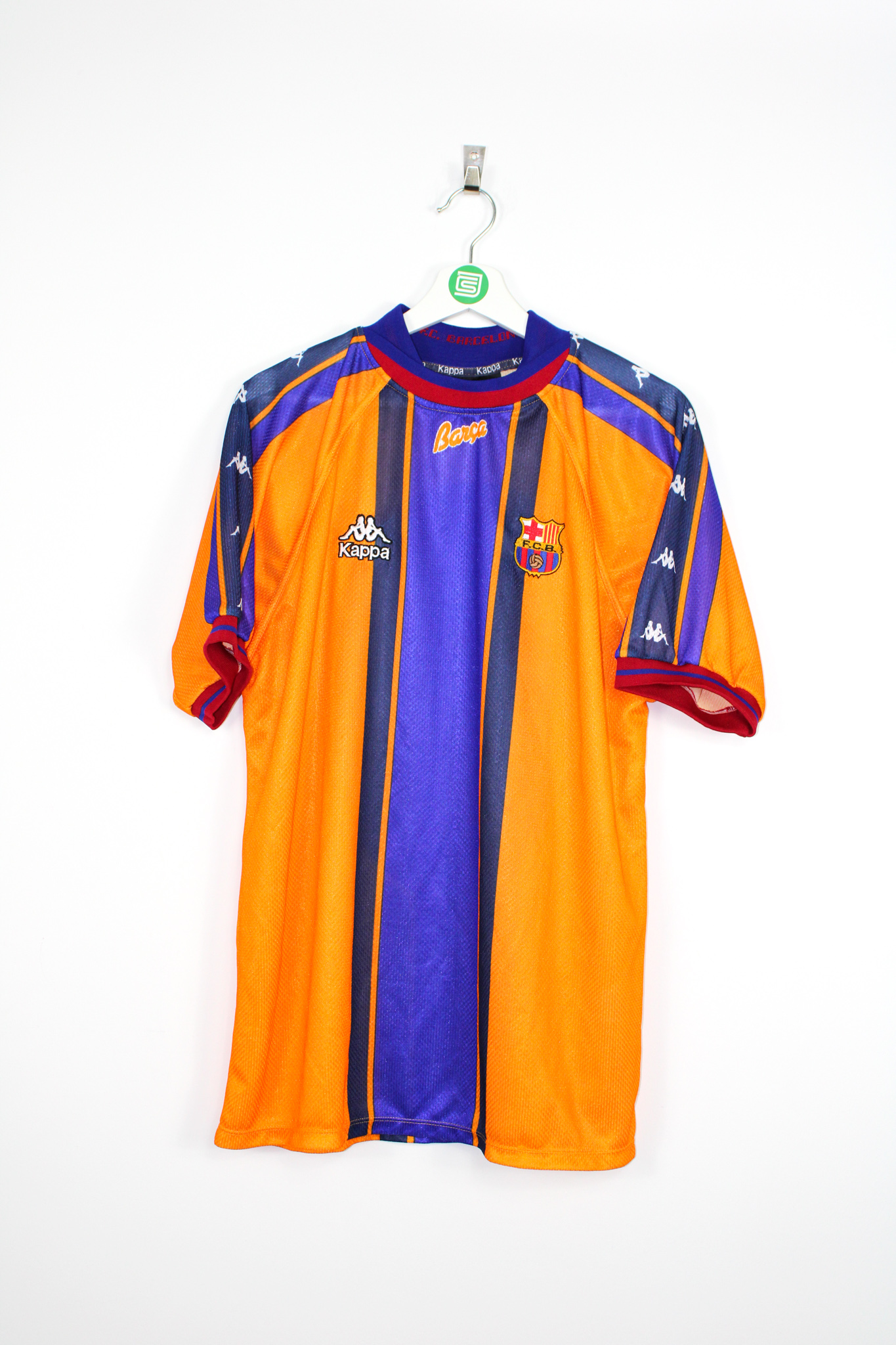 1997-98 FC Barcelona away jersey - L • RB - Classic Soccer Jerseys