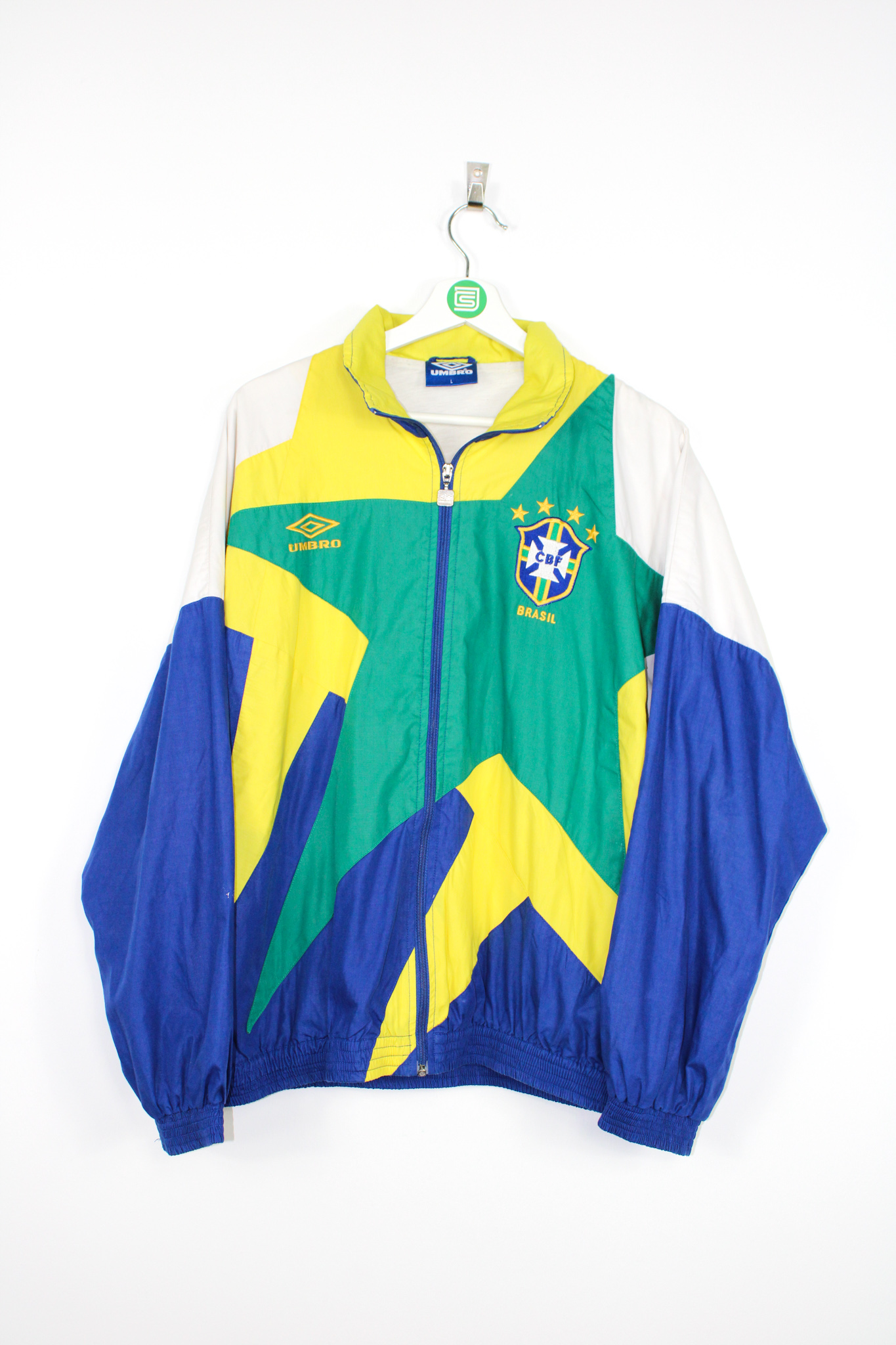 1994 Brazil track jacket - L • RB - Classic Soccer Jerseys