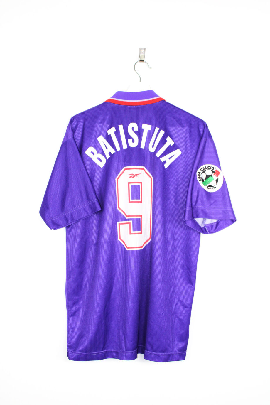 1996-97 Fiorentina *MATCH WORN* home jersey (#9 BATISTUTA) - XL