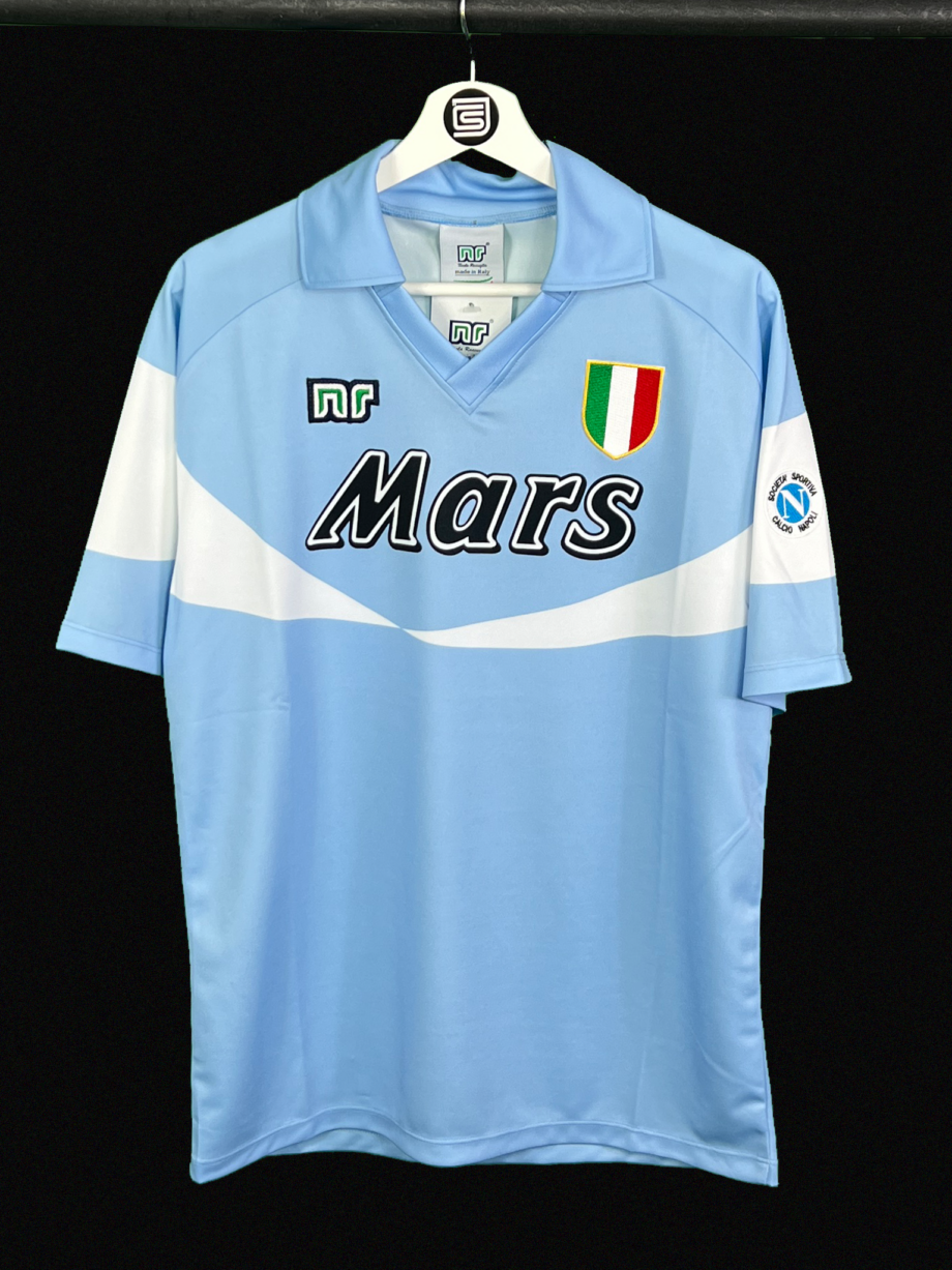 1990-91 Napoli ‘NR – Nicola Raccuglia’ home jersey (#10 MARADONA)
