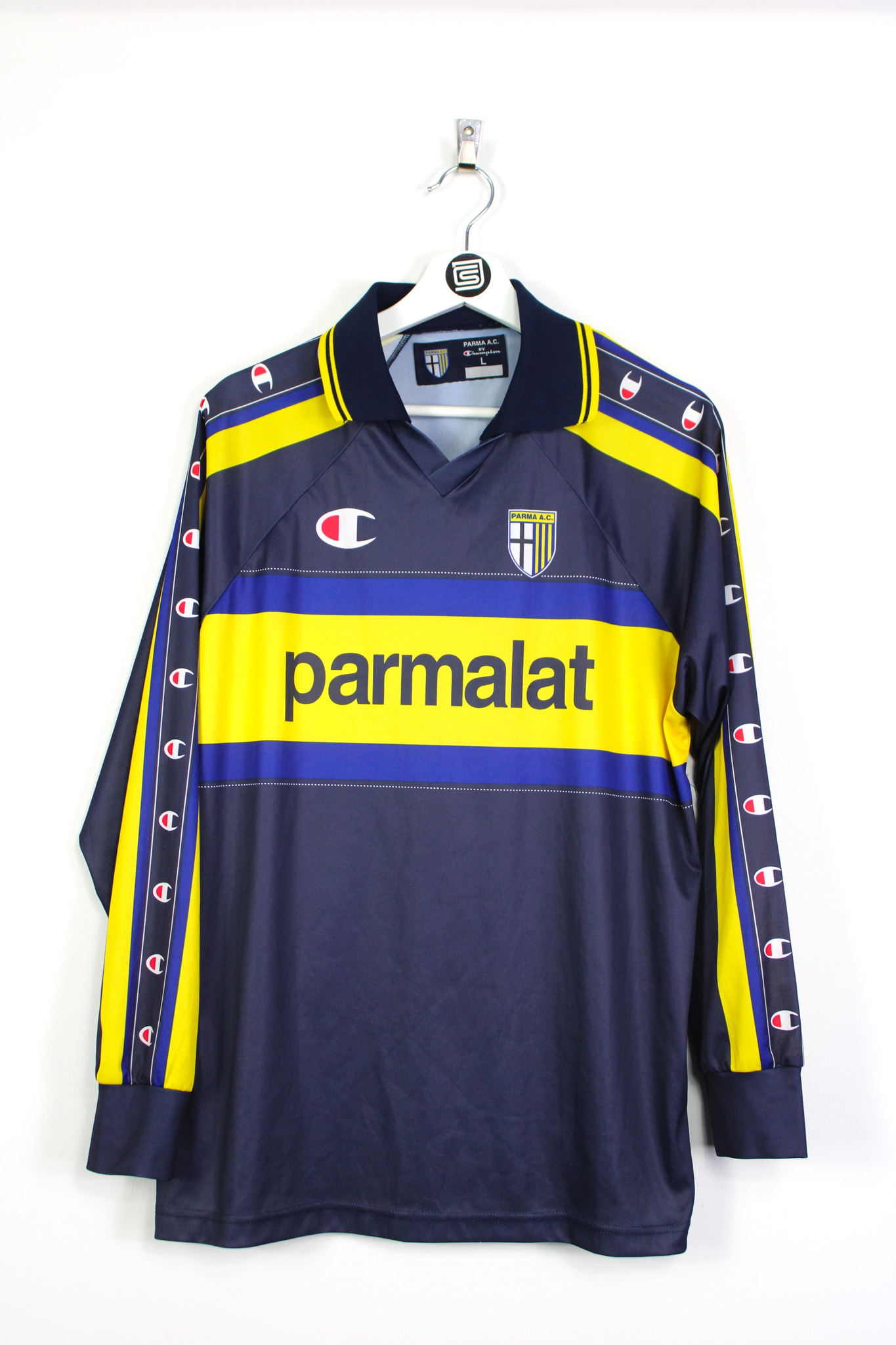 1999-00 AC Parma L/S away jersey - L • RB - Classic Soccer Jerseys