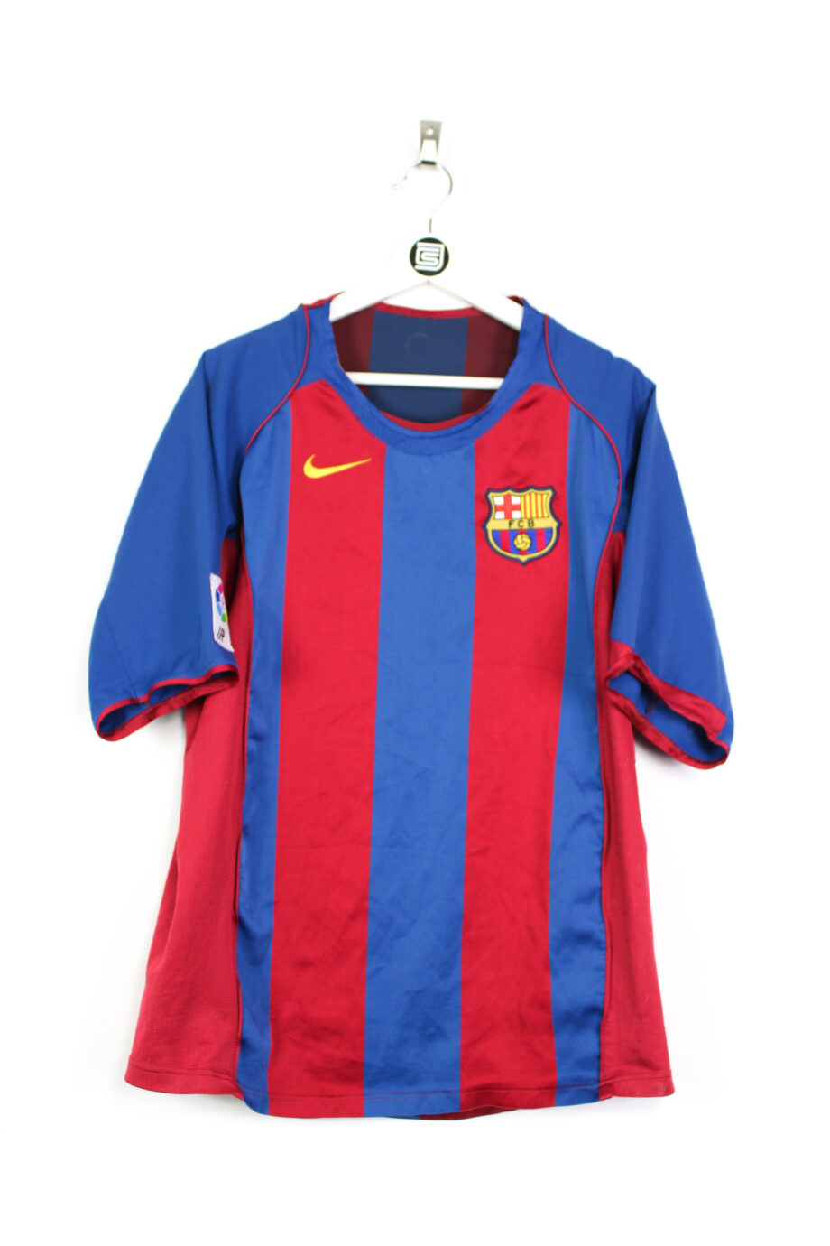 2004-05 FC Barcelona home jersey (#10 RONALDINHO) - M