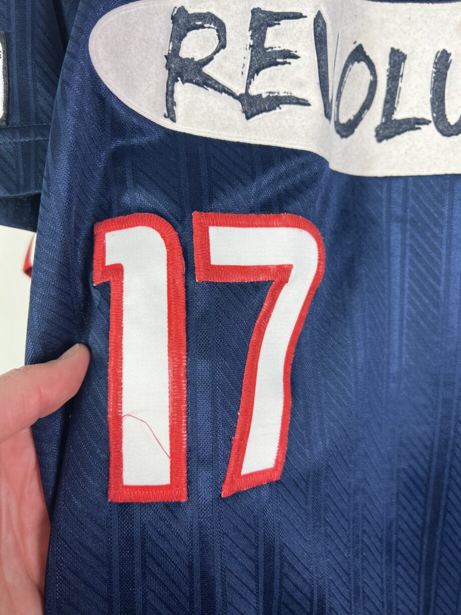 1998 New England Revolution *MATCH ISSUE* home jersey (#17 BEASLEY) - L