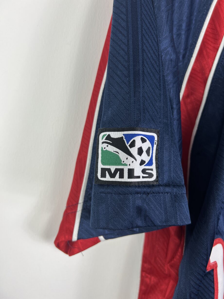 1998 New England Revolution *MATCH ISSUE* home jersey (#17 BEASLEY) - L