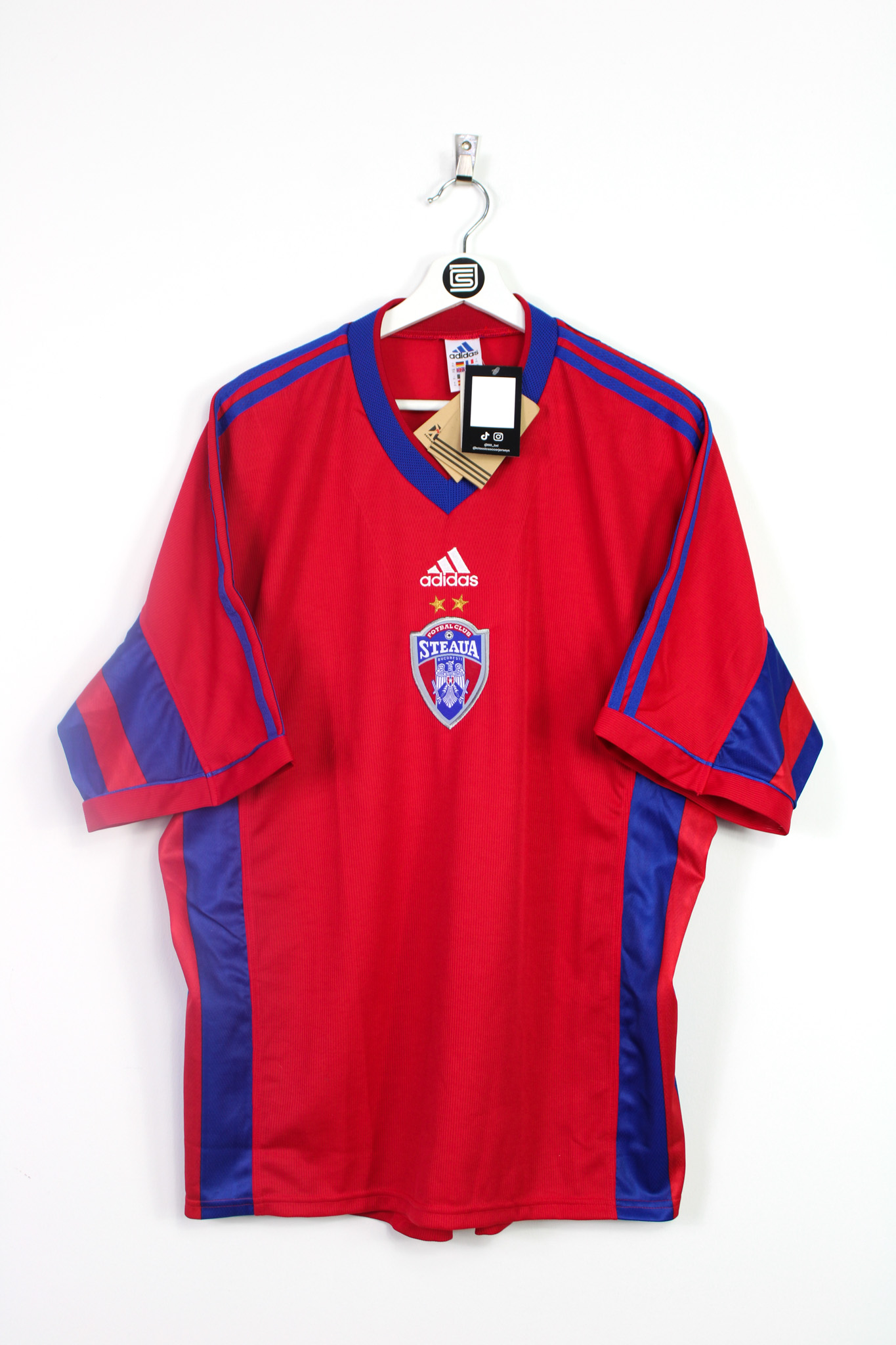 1999-00 Steaua Bucharest *BNWT* home jersey - XL • RB - Classic Soccer ...