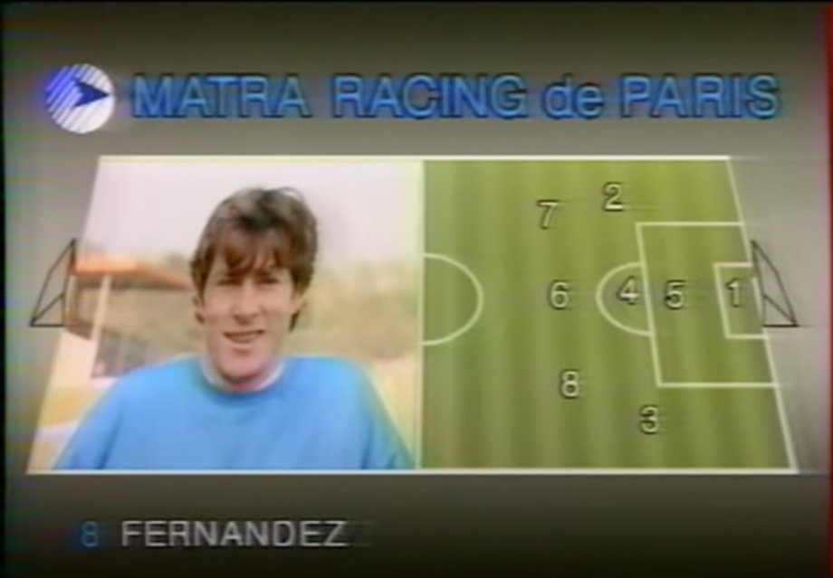 1987-88 Racing Club Paris (Matra Racing) *MATCH ISSUE* home jersey (#8) - L