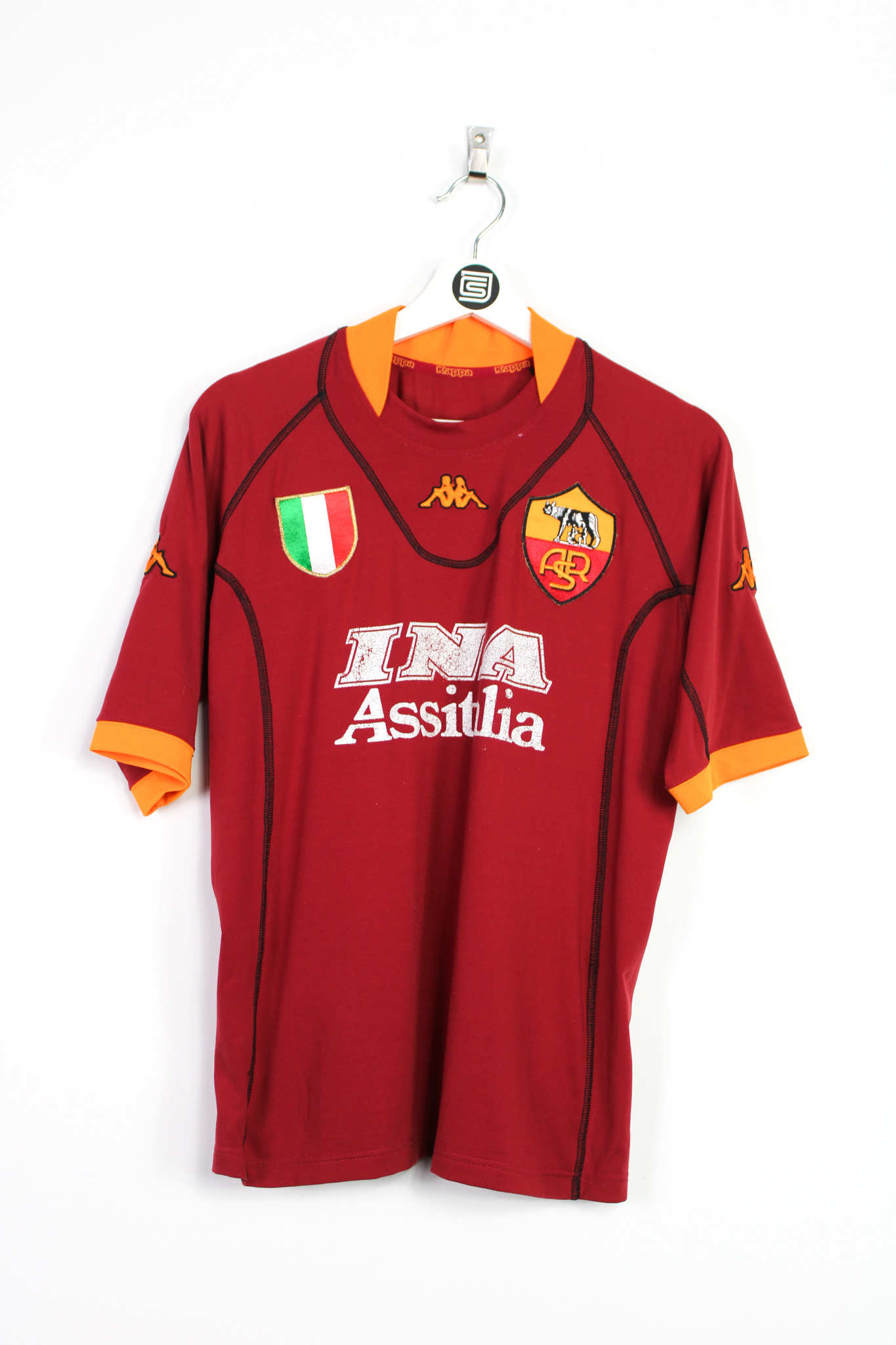 2000-01 AS Roma home jersey M RB - Classic Soccer