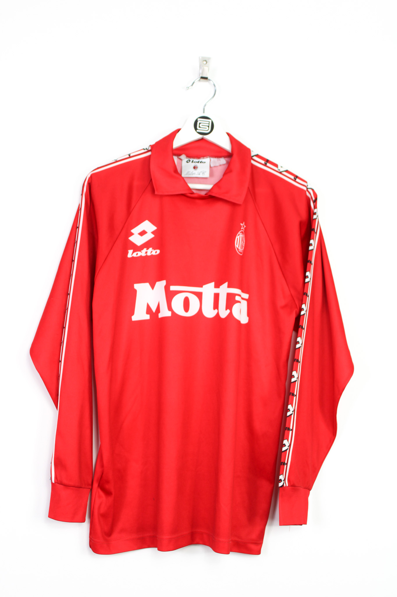 AC Milan Away football shirt 1993 - 1994. Sponsored by Motta