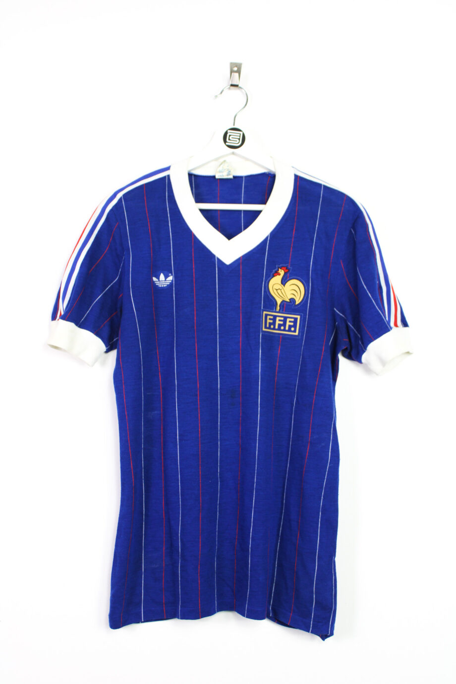 1981-83 France U21 *MATCH ISSUE* home jersey (#2) - M