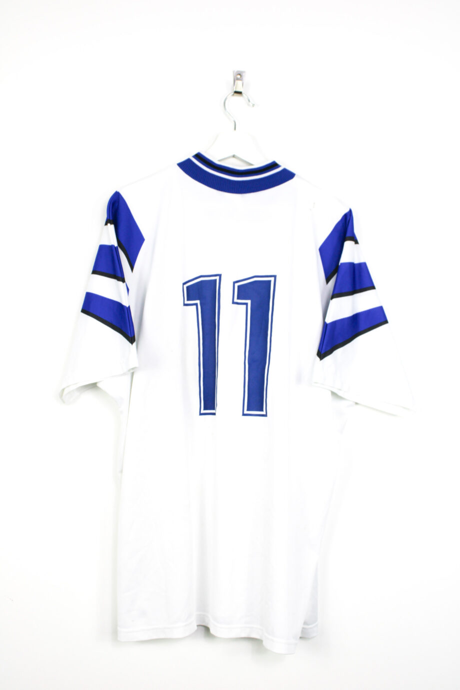 1996 FINLAND *MATCH WORN* home jersey (#11 Vanhala v. Hungary) - XL
