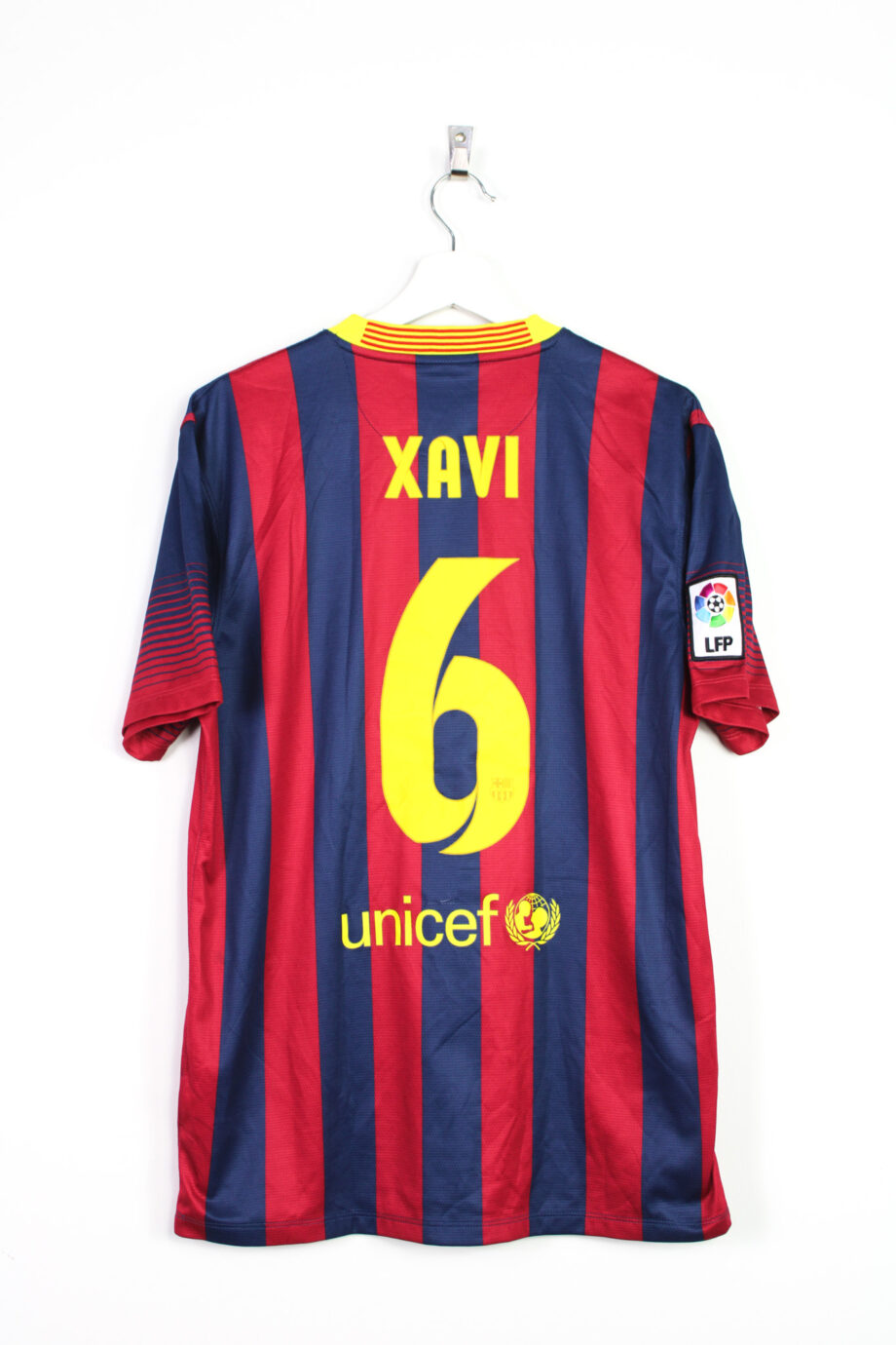 2013-14 FC Barcelona home jersey (#6 XAVI) - M