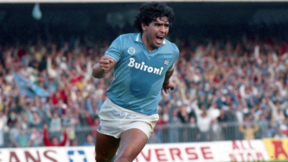 1985-86 Napoli 'NR - Nicola Raccuglia' home jersey (#10 MARADONA)