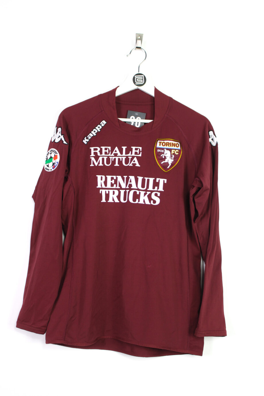2008-09 Torino *MATCH ISSUE* L/S home jersey (#24 SÄUMEL) - L