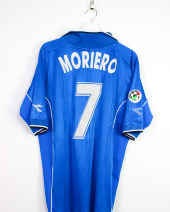 2000-01 Napoli *MATCH ISSUE* home jersey (#7 MORIERO) - XL