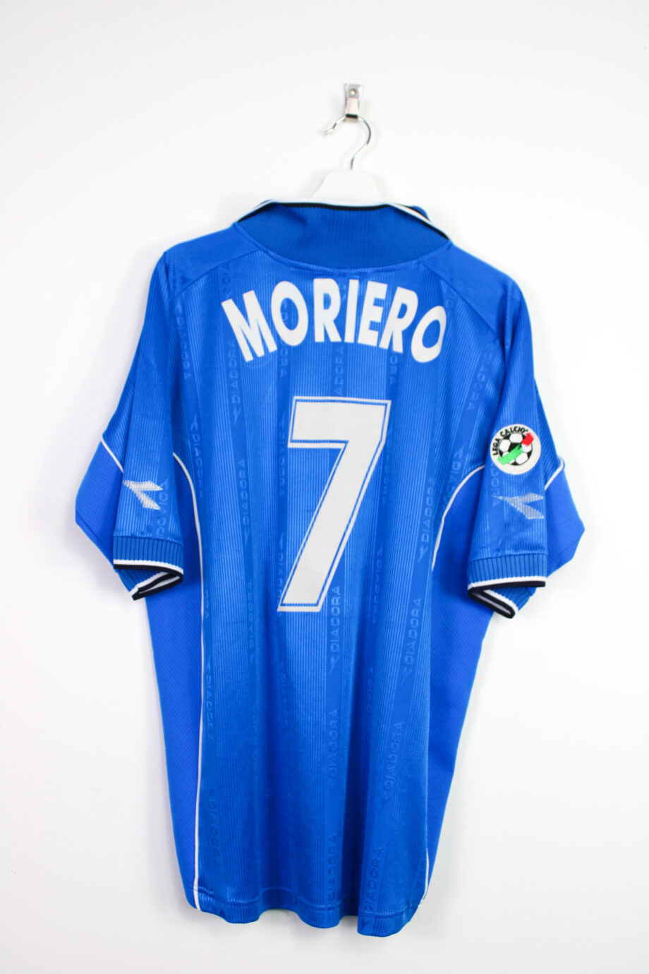 2000-01 Napoli *MATCH ISSUE* home jersey (#7 MORIERO) - XL