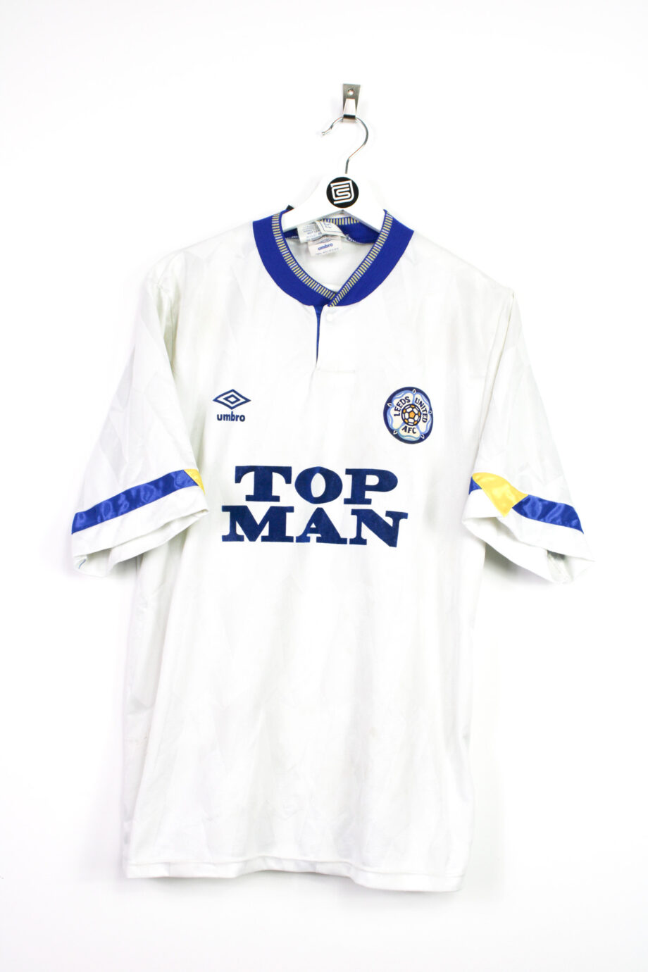1990-91 Leeds United home jersey - L
