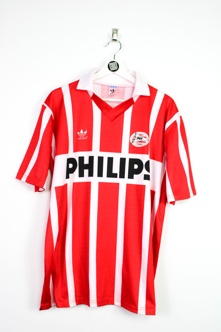 1993 PSV *MATCH WORN* home jersey (#3 VAN TIGGELEN vs Valencia) - XL