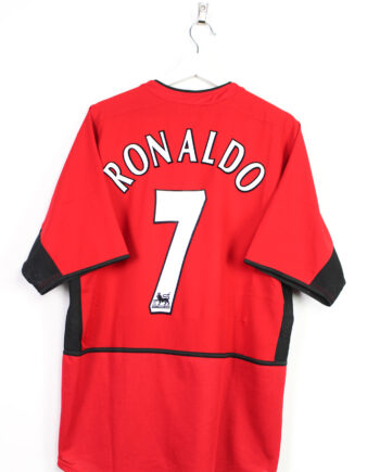 2003-04 Manchester United home jersey (#7 RONALDO) - L