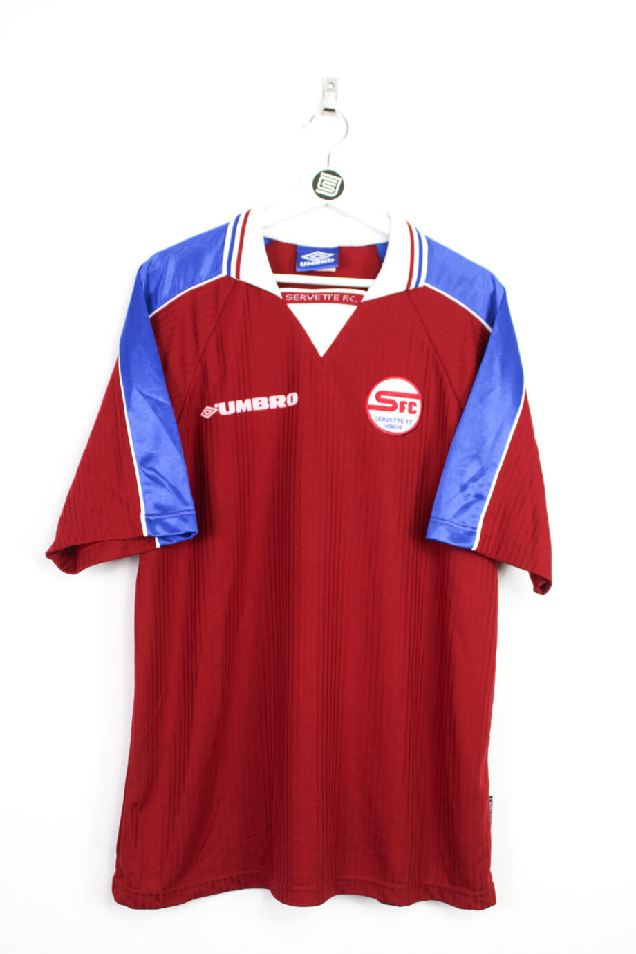1998-99 Servette FC *MATCH ISSUE* home jersey (vs. EKEREN) - XL