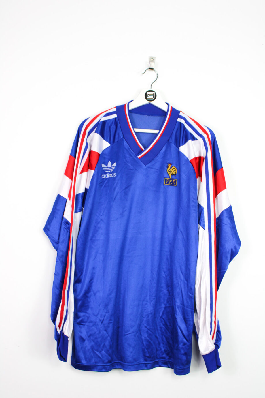 1994-95 France L/S U21 home jersey *MATCH ISSUE* (#6) - XL