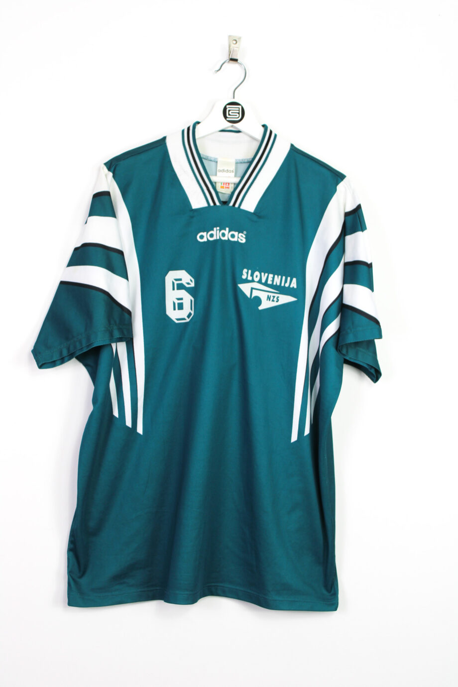1997 Slovenia *MATCH ISSUE* away jersey (#6) - L