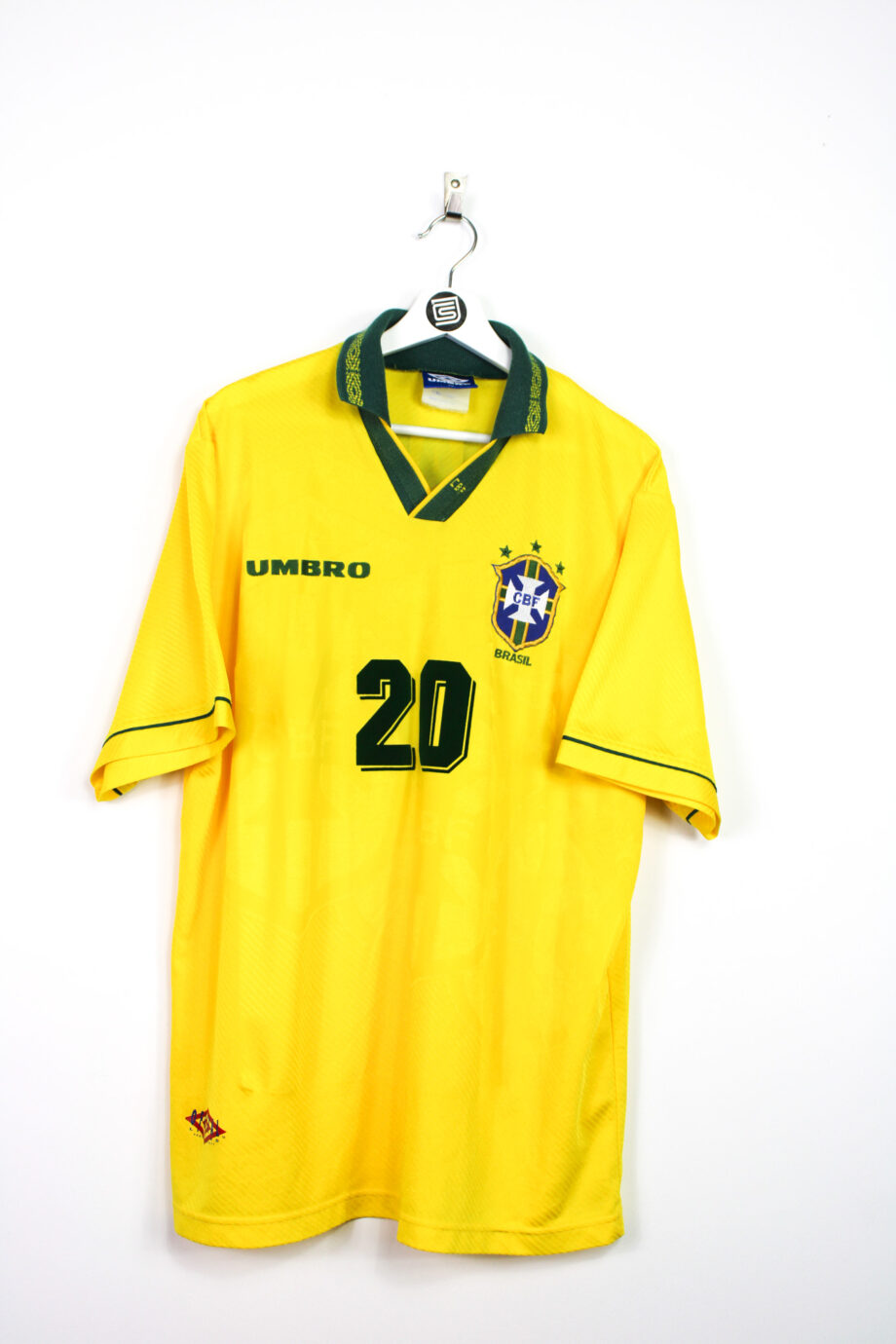 1993-94 Brazil home jersey (#20 RONALDO) - XL