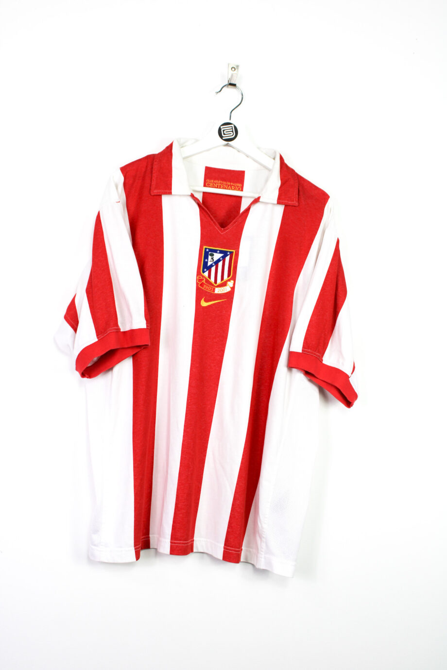 2002-03 Atletico Madrid *CENTENARY* home jersey - XL