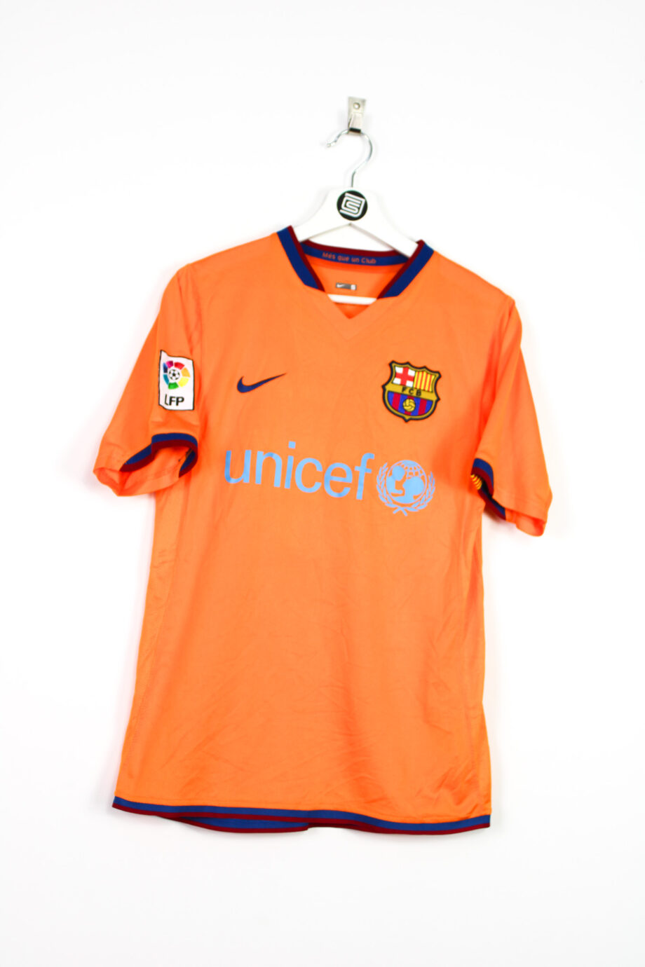 2006-07 FC Barcelona away jersey (#19 MESSI) - S