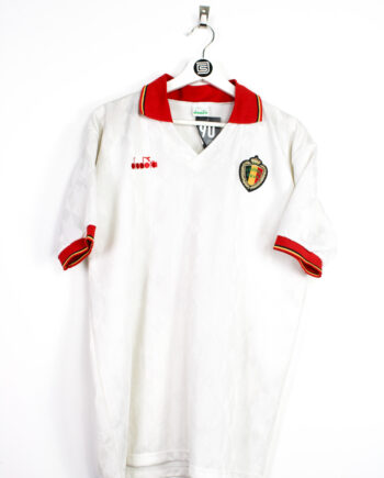 1992-93 Belgium *MATCH ISSUE* home jersey (#9) - L
