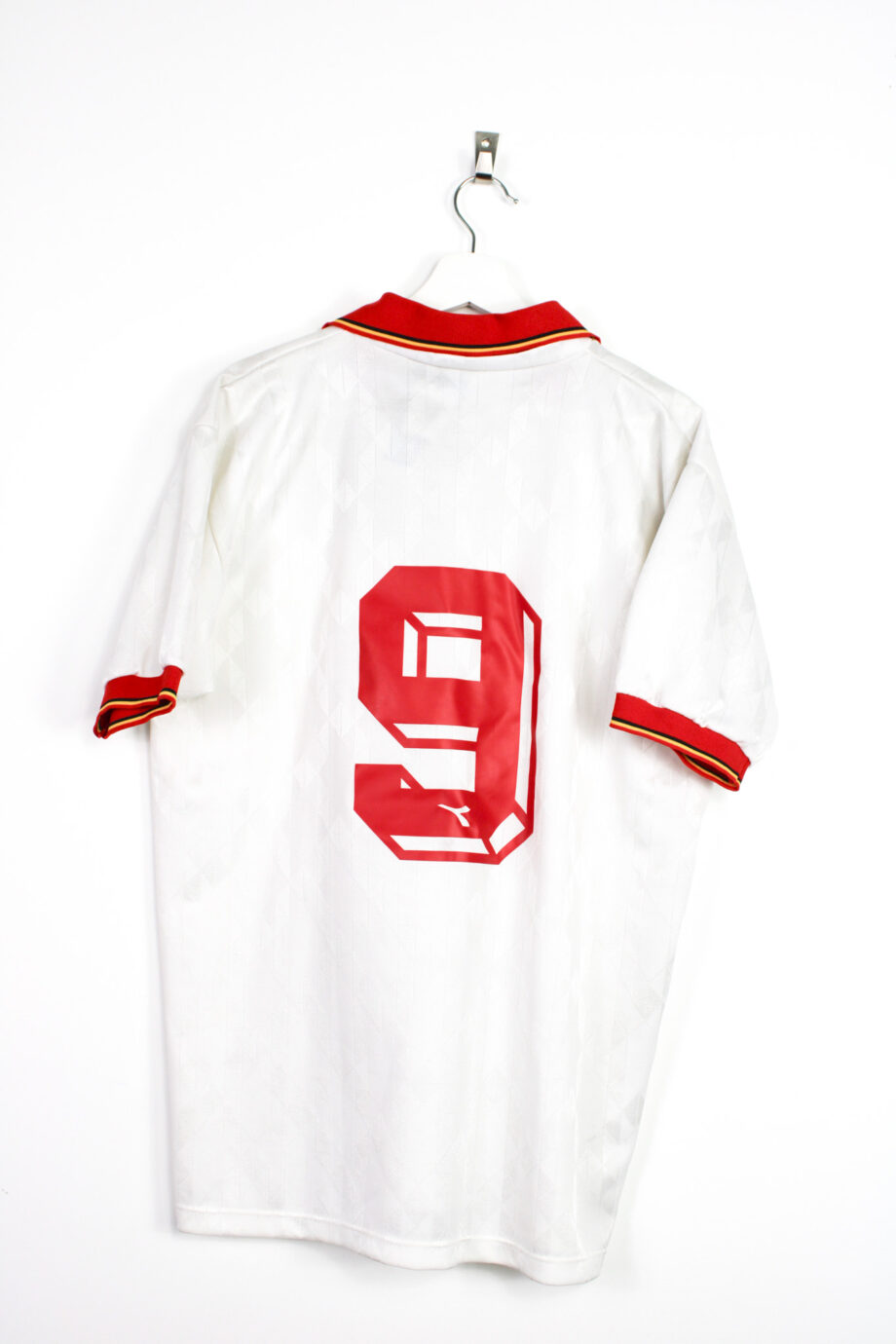 1992-93 Belgium *MATCH ISSUE* home jersey (#9) - L