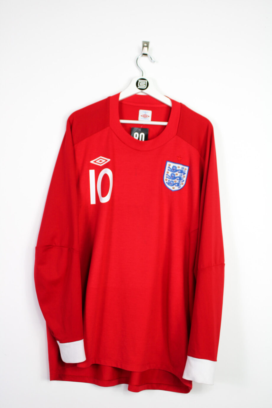 2010-11 England L/S away jersey (#10 ROONEY) - XL