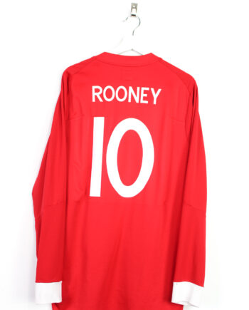 2010-11 England L/S away jersey (#10 ROONEY) - XL