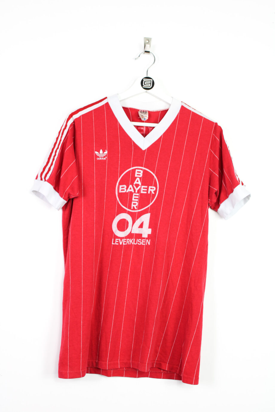 1983-84 Bayer Leverkusen *MATCH ISSUE* home jersey (7) - L